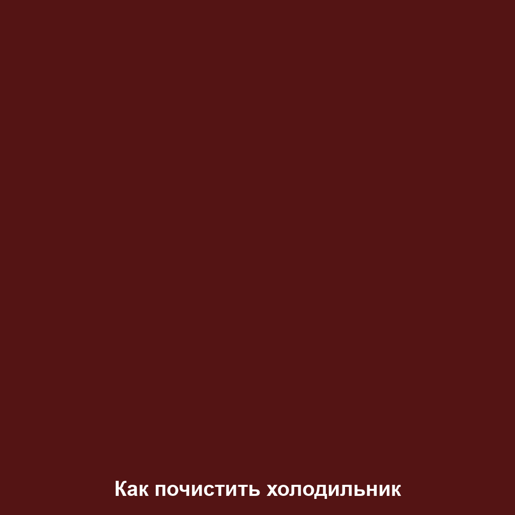 Как почистить холодильник