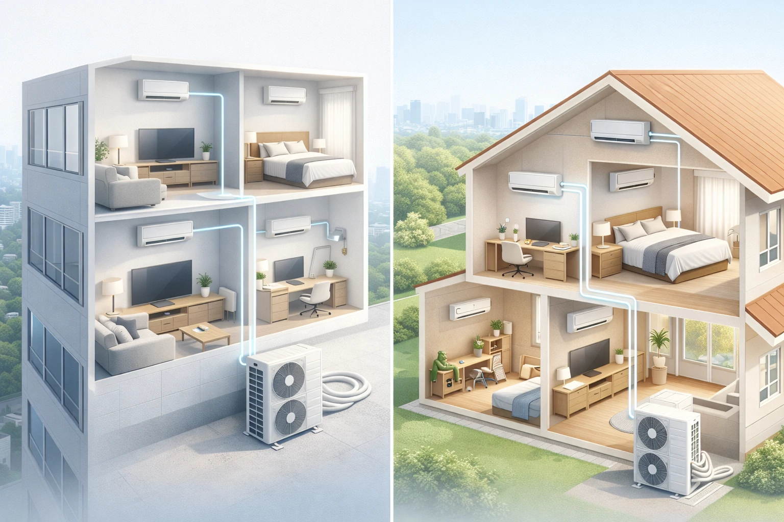 Мульти спліт системи для квартири і будинку: досвід компанії «Кондиціонери України»